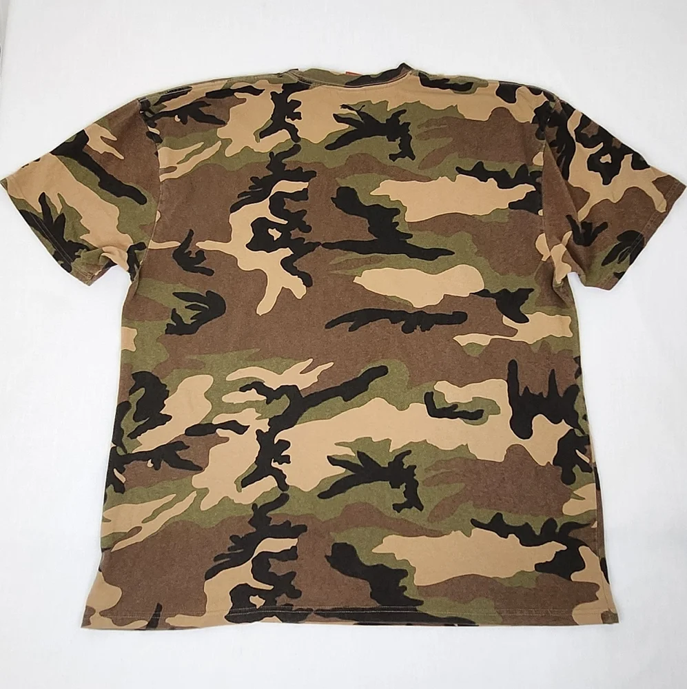 Puma Logo Army Camo Short Sleeve Tee - Picture 7 of 9